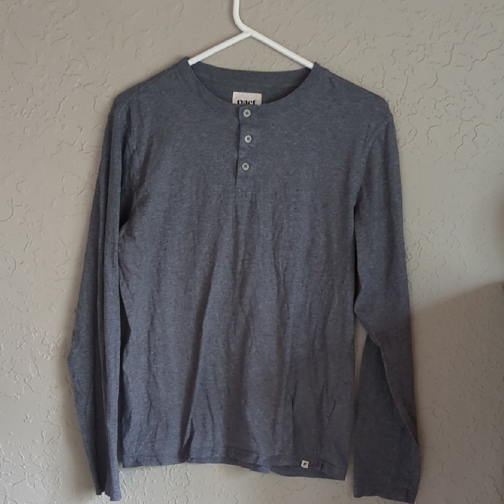 Pact Organic Gray Long Sleeve Tee